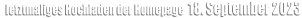 letztmaliges Hochladen der Homepage  18. September 2023